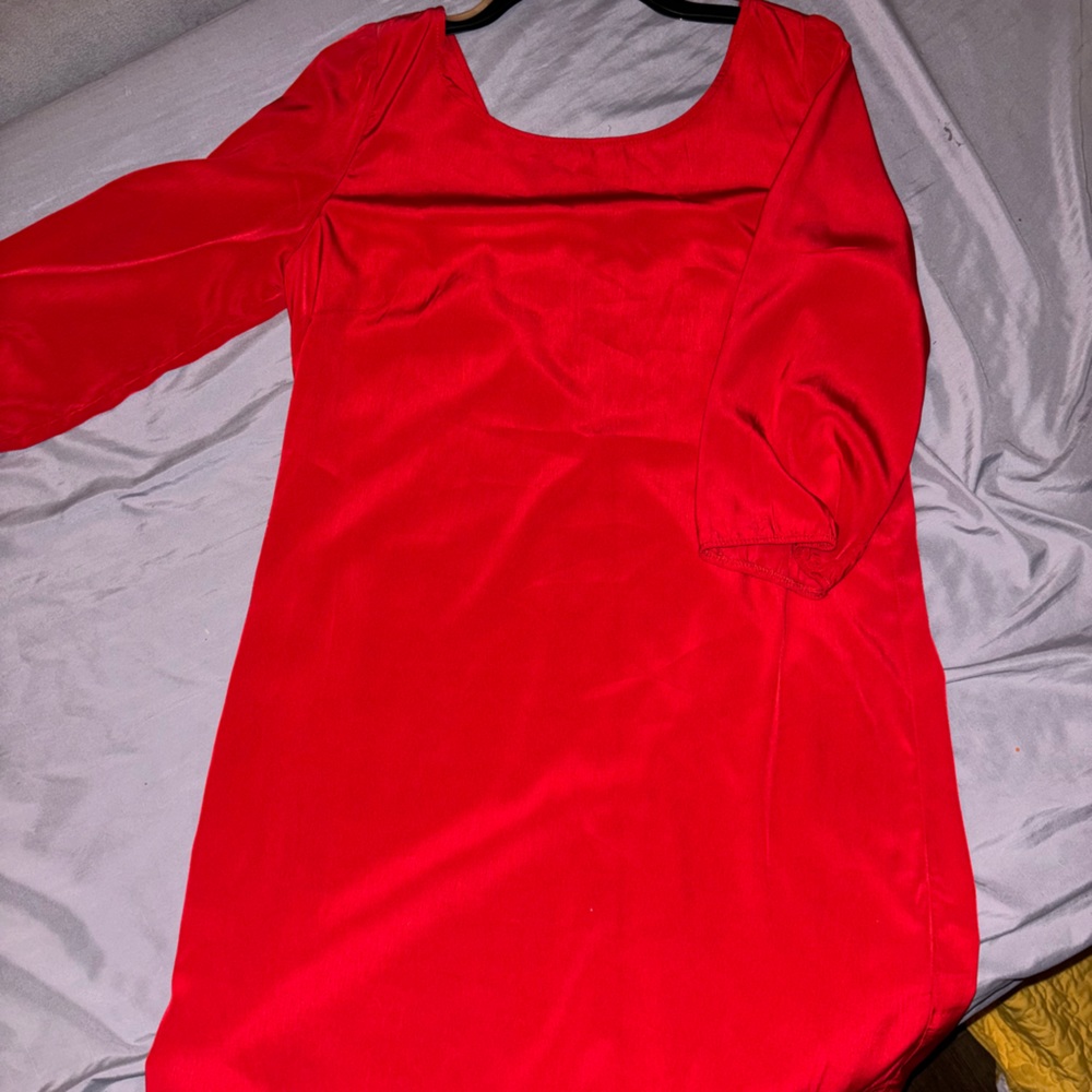 Women’s red dress